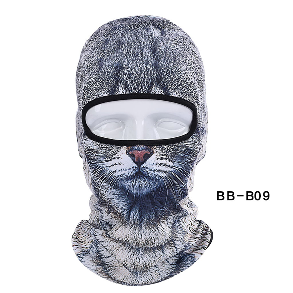 3D Animal Ski Cycling Snowboard Scarf Neck Warmer Face Mask Balaclava Bandana US 