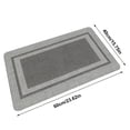 thumbnail image 6 of Ultra Thin Indoor Door Mat, Low-Profile Door Mat Indoor Entrance, Non Slip Rubber Backing Inside Doormat Washable Welcome Front Entryway Dirt Trapper Entry Mat, Grey, 6 of 6
