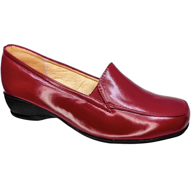 Zapato de Mujer en Piel Borrego para Pie Diabetico Cómodo Mocasin Casual