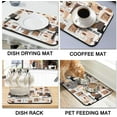 thumbnail image 4 of Coffee Mat 19inx12in,Coffee Bar Mat for Countertops,Absorbent Hide Stain Anti-Slip Coffee Bar Accessories Fit Under Coffee Machine Mat,Dish Drying mats for Kitchen, 4 of 5