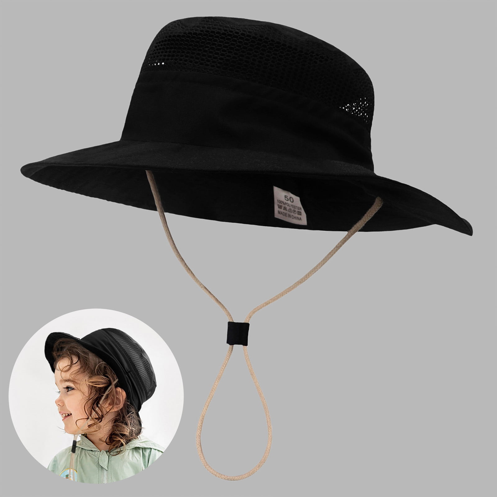 Dsscvnef Infant Sun Hat Toddler Adjustable Beach Hats With Wide