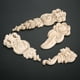 thumbnail image 5 of 1 unid flor sin pintar moldeado de madera calcomanía de la esquina de madera de madera de madera natural apliques muebles decoración 3d rose figurine 10-19cm, 5 of 7