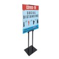 thumbnail image 2 of FixtureDisplays Support d'Affiche Léger (4lbs) Hauteur Réglable 44-84 Pouces Menu de Marketing Support Publicitaire Magasins Signalisation Affichage Distanciation Sociale 15205, 2 of 6