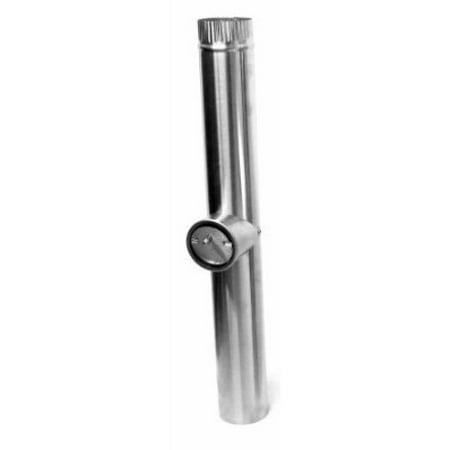 Smoke Pipe Damper - Dickinson Marine 16-001 3 in. x 22 in. Pipe With Barometric Damper
