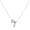 Silver I, variant on 11PCS Couple Necklace Letter Shape Unisex Alloy Stainless Men Pendant for Gift,Silver W