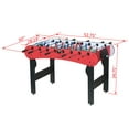 thumbnail image 3 of 52" Soccer Table in Sleek Black Design - MDF and Steel Family Game Table Perfect for Indoor Play, 3 of 13