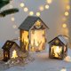 thumbnail image 2 of Adornos para árbol de Navidad con luz LED para festivales, casas de madera, decoración del hogar, regalo de madera, decoración de ventanas (incluye batería) 3 LR1130, 2 of 5