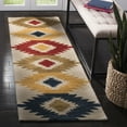 thumbnail image 3 of SAFAVIEH Aspen Mladen Southwestern Wool Area Rug, Ivory/Multi, 2' x 3', 3 of 10
