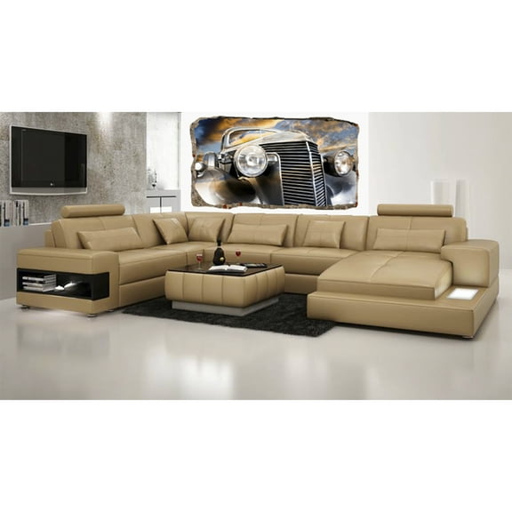 Startonight 3D Mural Wall Art Photo Decor Gray Retro Car Amazing Dual View Surprise Wall Mural Wallpaper for Bedroom Vintage Wall Paper Art Gift Large 47.24 ‘’ By 86.61 ‘’