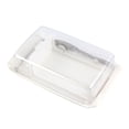 thumbnail image 1 of Rebanador de mantequilla de plástico y estuche para almacenar Mantequilla con tapa sellada Recipiente de conservación de queso con rebanador, color blanco Jumpingount HA8248-04B, 1 of 7