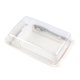 thumbnail image 1 of Rebanador de mantequilla de plástico y estuche para almacenar Mantequilla con tapa sellada Recipiente de conservación de queso con rebanador, color blanco Scienceny HA8248-04B, 1 of 7