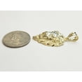 thumbnail image 6 of 10k yellow Gold lion head face leo zodiac Pendant charm fine gift jewelry 3.7g, 6 of 11