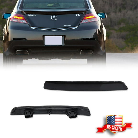 GTINTHEBOX 2PCS Smoked Lens Rear Bumper Bar Reflector Light Kit For 2012 2013 2014 Acura TL