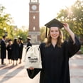 thumbnail image 6 of Canvas Drawstring Graduation Gift Bag Congrats Grad Reusable Pouch for Jewelry Candies and Small Party Favors Class of 2026 Souvenir, 6 of 6