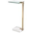 thumbnail image 2 of Uttermost Butler Stainless Steel and Marble Accent Table in Brass, 2 of 5