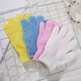 thumbnail image 3 of RV 8 guantes de ducha exfoliantes de lufa natural, 8 colores para el cuerpo y la cara, exfolia la piel muerta, guantes de ducha de microfibra reversibles para adultos, 3 of 5