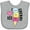 AC-Heather Grey, variant on Inktastic I Love Ice Cream with Cute Ice Cream Cone Boys or Girls Baby Bib