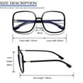 thumbnail image 2 of REAVEE 3 Pack Oversized Non-Prescription Glasses for Women Large Super Light Frame Black Brown Green, 2 of 5
