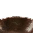 thumbnail image 3 of Premier Copper Products LO19RRDB 19 in. Oval Roped Rim Self Rimming Hammered Copper Sink, 3 of 3