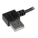 StarTech.com Micro 3,3 ft 1 M 3 -USB Câble Pi avec Connecteurs à Angle Droit - M/M - Câble USB A vers Micro B - Câble Micro-USB à Angle Droit de 3 Pi (USB2AUB2RA1M) - Câble USB - Micro-USB de Type B (M) à USB (M) - USB 2.0 - - Connecteur à Angle Droit - Noir - pour P/N: USB2PCARBK, USB2pk – image 4 sur 4