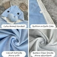 thumbnail image 6 of Baby Towels with Hood for Girls Boys Unisex Kids Hooded Poncho Beach/Bath/Pool Towel Soft Bamboo Fiber & Easy-Dry Animal Bathrobe for Toddler 0-6 Little Fawn, 6 of 6