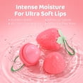 thumbnail image 6 of Julystar Strawberry Color Changing Lip Balm with Pendant Chain, pH Temperature Reactive Tinted Lipstick, Moisturizing Nourishing Fruit Scent Lip Care for Dry Chapped Lips, 6 of 10