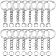thumbnail image 1 of 50Pcs Keyring Blanks Split With Link Chain And Jumps Rings Metal Key Rings, 1 of 3