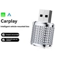 thumbnail image 2 of Adaptador Inalámbrico 2 en 1 para Carplay Smart AI Box, Adaptador USB para Android Auto/Carplay, con Cable para Carplay A Inalámbrico, Color Plateado., 2 of 5