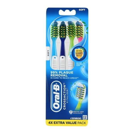 Oral-B Pro-Health Vitalizer Advanced Toothbrushes, Soft, 4