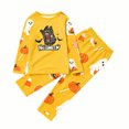 thumbnail image 7 of Halloween Pajamas Family Matching Set - 2 piece Ghost Pumpkin Print Long Sleeve Top & Pants Loungewear,Halloween Pajamas for Family Matching Sets & Xmas for 130 Pjs, 7 of 7