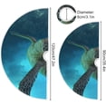 thumbnail image 3 of FMSHPON Swimming Turtle Xmas Christmas Tree Skirt Stand Mat for Holiday Party Decoration Indoor Outdoor 48 inches, 3 of 6