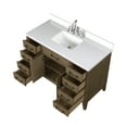 thumbnail image 4 of Laurel 48 in W x 22 in D Grey Oak Single Bath Vanity, Cultured Marble Top, and Faucet Set, 4 of 5