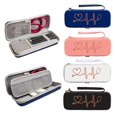 thumbnail image 2 of Stethoscope Storage Box EVA Portable Travel Carrying Case with Mesh Bag, Hard Drive,Pen ,Medical Organizer Pink, 2 of 8