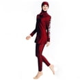 thumbnail image 1 of BKQCNKM Muslim Swimsuits for Women, Burkini Sets for Women, Full Body Swimsuit for Women, Hijab Swimsuits for Women, Full Body Rash Guard Women, Red 3XL, 1 of 4