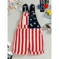 thumbnail image 2 of Bagilaanoe Infant Baby Boy Girl Independence Day Jumpsuit Overalls 3 6 9 12 18 Months Star Stripe Print Sleeveless Suspender Pants 4th of July  Clothing, 2 of 9