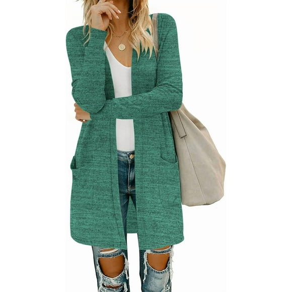 MISFAY Women's Cardigans Long Sleeve with Pockets - Open Front Lightweight Cardigan