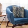 thumbnail image 5 of Plutus Brands Blue Plutus Wave Chevron Luxury Throw Pillow 20 in x 26in, Double Sided 20" x 26" Standard, 5 of 8