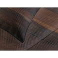 thumbnail image 4 of Ambesonne Chocolate Quilted Bedspread Set 3 Pcs, Aged Dark Timber, King Size, Dark Brown, 4 of 5