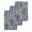 Grey, variant on Pink Abstract Kitchen Dish Towels for Drying Dishes Set of 4, Vintage Geometric Gradient Oil Painting Modern Waffle Weave Microfiber Hand Tea Bathroom Towels Quick Dry & Absorbent Towel 12x12
