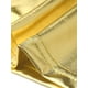 thumbnail image 5 of Top corto metálico para mujer de un solo hombro, ropa de fiesta de Halloween, club, camisetas brillantes holográficas, M dorado claro, 5 of 6