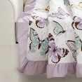 thumbnail image 5 of Lush Decor Microfiber Flutter Butterfly Throw Lilac Single 50X60, 5 of 7