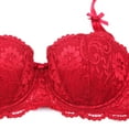 thumbnail image 6 of Women’s Push Up Bra Sexy Lace Underwire Bra Non Padded Bra, 6 of 7