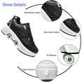 thumbnail image 3 of Roller Skate Shoes for Men, Double-Row Deform Wheel Automatic Walking Shoes, Retractable Roller Skate, Shoes with Wheels, Skating Shoes for Outdoor Fun & Fitness, 3 of 7
