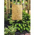 thumbnail image 2 of JSDART Yellow Abstract Crumpled Gold Leaf Metal Appearance Base Basic Creative Garden Flag Decorative Flag House Banner 12x18 inch, 2 of 2