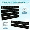 thumbnail image 2 of Logia 7-in-1 Wifi Wireless Weather Station with 10-Day Forecast, Solar and Large 8" LED Display, 2 of 7