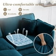 thumbnail image 6 of Homefun Chenille Sectional Sofa Comfy L Shaped Modular Couch with Ottoman Deep Seat Sofa for Living Room,Deep Blue, 6 of 9