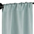 thumbnail image 2 of Superior Zuir Blackout Curtain Panel, Rod Pocket, Set of 2, 26" W x 63" L, Sea Foam, 2 of 9