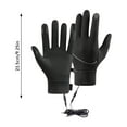 thumbnail image 2 of USB Rechargeable Heated Touchscreen Mittens for Winter Sports Gym Workouts Cycling Running Ski Riding Weight Lifting, 2 of 8