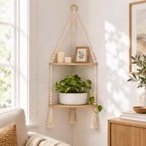 Rame Wall Hanging Corner Sh Adjust Boho Stordecor - Walmart.com