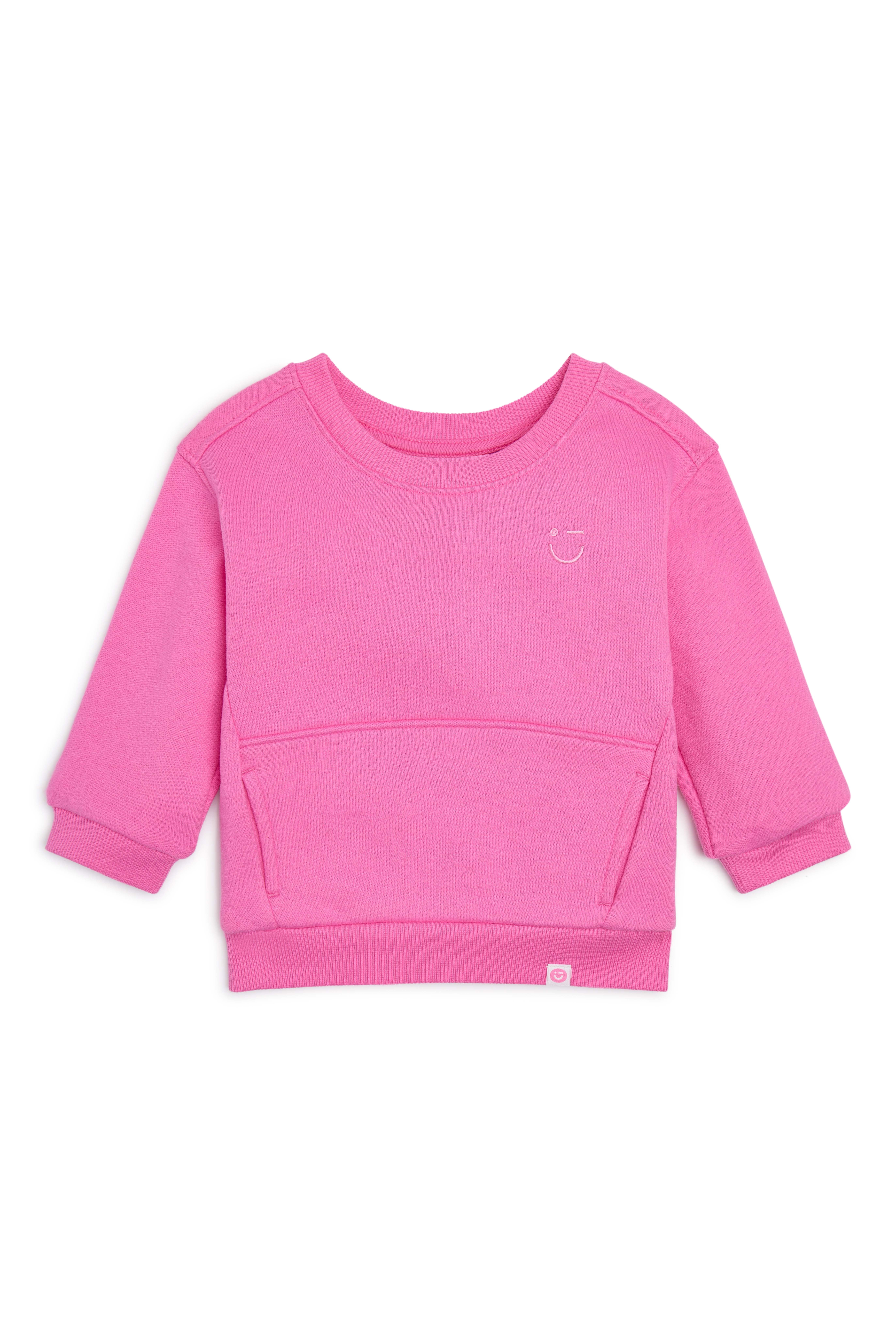 Color Mix by Garanimals Baby Butter Fleece Sweatshirt & Jogger Outfit Set, Sizes 6-24 Months